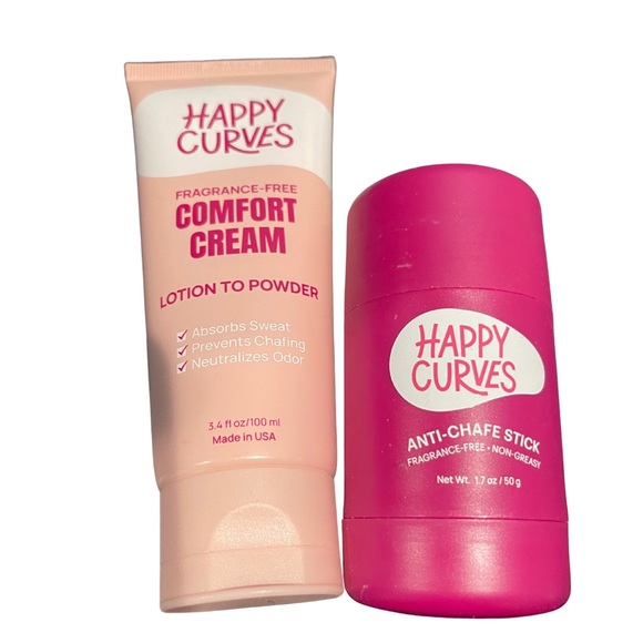 Happy Curves Other - Happy Curves Comfort Cream and Anti-Chafe Stick Set